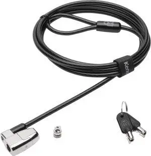Kensington ClickSafe 2.0 Keyed Cable Lock for Laptops & Other Devices (K64435WW), Black