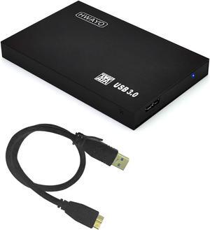 HWAYO 2.5'' 1TB Ultra Slim Portable External Hard Drive USB3.0 HDD Storage for PC/Desktop/Laptop/MacBook/Chromebook/Xbox One (Black)