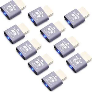 HDMI Dummy Plug fit-Headless Display Emulator DDC EDID Headless Ghos with Windows Mac OSX Linux Great for Graphics Acceleration Support 1920x1080@60Hz 10P