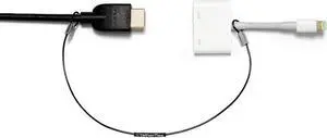 TetherTies Patented Pre-Assembled Adapter Ties - Anti-Theft Cable Locks for Tools, Dongles, Tethers, Computer adapters. Steel Cable, Security Lock, Easy Installation