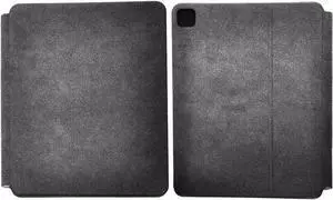 TYXDKJ Alcantara Case for iPad,Double-Sided Handmade,Compatible with 12.9 inch iPad Pro 3/4/5 Equipped with Wireless Keyboard(Black)