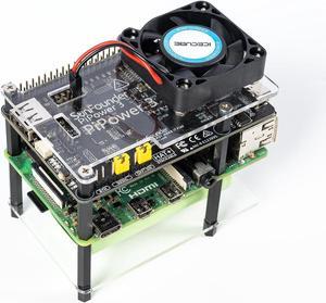 SunFounder Raspberry Pi 4 UPS Power Supply, Acrylic Case, Protect The Raspberry Pi and Data, 5V/3A 2000 mAh, Battery Pack, Compatible with Raspberry Pi 4B/3B+/3B/Zero 2 W/Arduino/ESP32/Pico W