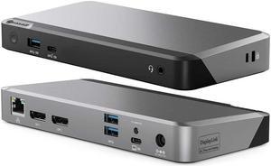 Alogic DX2 Dual 4K Display Universal Docking Station - with 100W Power Delivery