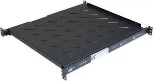 Aeons 1U 19-inch Sliding Rack Server Shelf Vented 4 Post Rack Mount 20" Shelf Adjustable Mounting Depth 19.0  23.4 inches, for IT Data Network Cabinet Enclosure Equipment