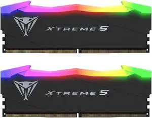 Patriot Viper Xtreme 5 RGB DDR5 RAM 48GB (2X24GB) 8000MT/s CL38 1.45v UDIMM Desktop Gaming Memory Kit Compatible with Intel XMP - PVXR548G80C38K