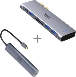 MacBook Adapter+10Gbps USB C Hub