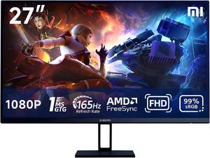 Xiaomi Vertical HDMI Computer Monitor, 27 inch 165Hz IPS FHD 1ms 1080P 99% sRGB LCD Desktop PC Gaming Computer Screen Monitors Ultra Thin FreeSync Premium with DisplayPort