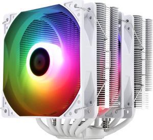 Thermalright Peerless Assassin 120 SE ARGB White CPU Air Cooler, 6 Heat Pipes Cooler, Dual 120mm C12CW-S PWM Fan, Aluminium Heatsink Cover, AGHP Technology, for AMD AM4 AM5/Intel 1700/1150/1151/1200