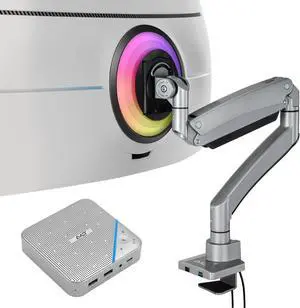 AVLT Single Monitor Arm and USB C Speakerphone Hub