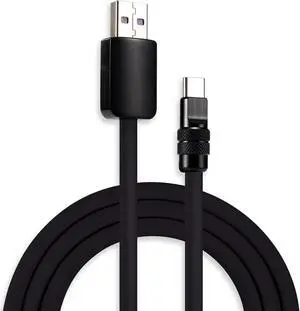 chubbycable Black Chubby - Special Black Samurai Edition Silicone USB C Cable Durable 240W Fast Charging Cable Phones Tablets Power Bank Charger Cord, USB A to Type C, 16.4FT