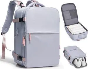 coofay Large Travel Backpack For Women Airline Approved Carry On Backpack Flight Approved Waterproof Sports Luggage Backpack Casual Daypack Small Hiking Backpack