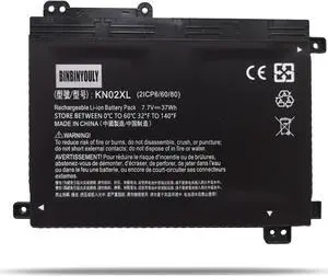 BINBINYOULY KN02XL Battery Replacement for HP Pavilion x360 Convertible 11-AD 11-adxxxTU 11M-AD000 Series Laptop HSTNN-LB7R HSTNN-UB7F 916365-421 916365-541 916809-855 TPN-W124 7.7V 37.2Wh 4835mAh