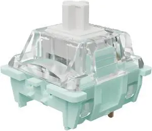 Fejwlvs Gateron Jade Series 3.0 White Dual-Stage Spring Switch for MX Mechanical Gaming Keyboard,Linear 3-Pin 38gf Pre-lubed Switches(White,108Pcs)