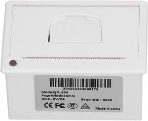 Embedded Thermal Receipt Printer 58mm Micro Thermal Label Printer with Paper Support USB and TTL Serial Port 5 to 9V