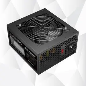 ICESHARKS 700w ATX PSU with Automatic Temperature Control 120mm Fan 6+2-pin Connector All Protection.