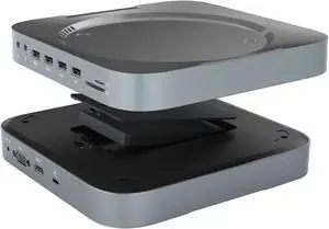 Multi-Function High-Def Video Storage Device with 12-in-1 Connectivity: Supports 2.5 SATA HDD, USB 3.0 + USB 2.0, HDMI/VGA Dual Display Ports, Type-C Fast Charging