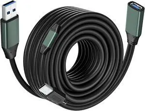 Kumiho USB 3.0 Extension Cable Type A Male to A Female for PlayStation, Xbox, Keyboard, Mouse, USB Flash Drive, Printer, Camera and More(50Ft/15M)