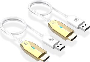 Wireless HDMI Transmitter and Receiver - for Laptops, TV Box, PS4/5, Cameras to Project to TV/Projector/Monitor Plug and Play, 165FT/50M, Portable 1080P@60Hz Wireless HDMI Extender kit