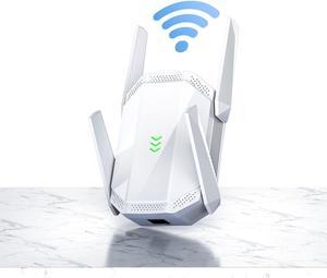 WiFi Extender, WiFi Extender Signal Booster for Home, 3000Mbps Dual Band Internet Extender WiFi Booster, with Gigabit Ethernet Port Covers up to 20000sq, ft and 200+ Devices