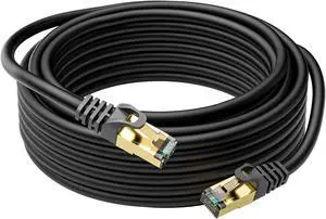 Mygatti Cat6A Ethernet Cables 200 FT, Snagless CAT6 RJ45 10Gbps Ethernet Cable, FTP Shielded Ethernet Patch Cord, Cat6 Internet Network LAN Cable, Oxygen-Free Copper, Cat 6 Cable, Gold-Plated Plug