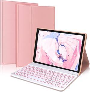 Keyboard Case for Samsung Galaxy Tab A8 10.5 inch 2022, 7 Colors Backlit & Magnetic Detachable Bluetooth Keyboard, Slim Soft Folio Tablet Cover Case for Tab A8 SM-X200/X205/X207, Auto Sleep/Wake Up