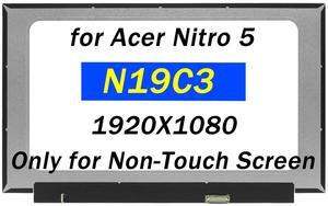 PEHDPVS Screen Replacement 15.6" for Acer Nitro 5 N19C3 AN515-54-5812 A515-46-R14K A515-46-R3UB A515-54-37U3 30PIN FHD 1920X1080 LED LCD Display Screen Digitizer Panel (Only for Non-Touch Screen)