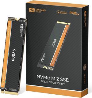 SAN ZANG MASTER 2TB SSD NVMe M.2 PCIe Gen 4x4, M.2 2280 SLC Cache 3D NAND NVMe Internal Solid State Drive, Read Speeds Up to 7000MB/s, Upgrade Storage for PC Computer, Laptop. (with Heatsink)