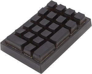 Sanpyl Number Pads, 21 Key Mechanical Numeric Keypad RGB Backlit Ergonomic Small Numeric Keyboard for Laptop Computer(Black)