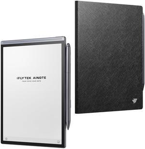iFLYTEK AINOTE Air 2 E Ink Tablet,Black Protective Case for iFLYTEK Paper Tablet 8.2", Note Taking & E Paper Tablet for Adults, Premium PU Leather, Slim& Lightweight