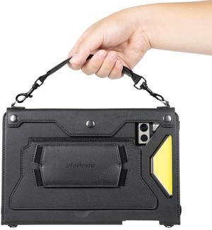 Ulefone Armor Pad 4 Ultra Tablet Carry Case Armor Holster Pro, 4-in-1 Multi-Purpose, Portable Carrying Holster Case with Kickstand, Hand Strap, Shoulder Strap for Armor Pad 4 Ultra Rugged Tablet