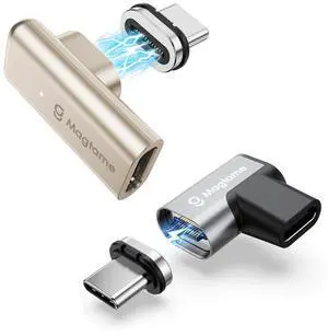 240W Magnetic USB C Male to USB C Female Adapter Flat with 90 Degree 240W Magnetic USB C Male to USB C Female Adapter