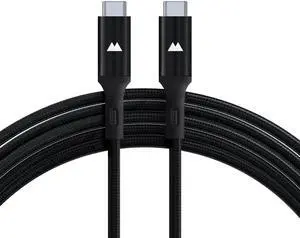 Mous - USB C to USB C Charging Cable - Nylon Braiding - 3m - Black Mous - USB C to USB C Charging Cable - Nylon Braiding - 3m - Black