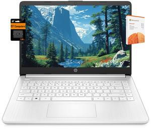 HP 14" Ultra Light Laptop for Student & Home (Intel Quad-Core N4120, 4GB RAM, 192GB(64GB + 128GB SD), 1-Year Office 365) 11-Hr Long Battery Life, Webcam, WiFi, Win 11 Home in S Mode - Snow White