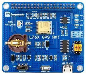 sb components Raspberry Pi GPS HAT GNSS Module GPS HAT for Raspberry Pi 4B/3B+/3B/2B/Zero/W/Zero WH, Supports GPS, BDS, QZSS, etc.