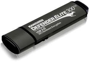 Kanguru Defender Elite300 - 16 GB Hardware Encrypted Flash Drive - FIPS 140-2 Certified - SuperSpeed USB 3.0 - Water Resistant