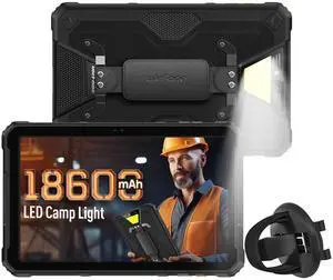 Ulefone Armor Pad 2 & Hand Strap Holder Rugged Tablet 4G, 18600mAh(33W), 11-inch 2K Display, IP68/69K, MTK Helio G99 16GB+256GB Android 13, Dual Speakers, uSmart Expansion Connector, 48MP+16MP, NFC