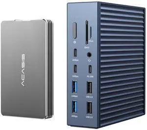 ACASIS 21 Ports Thunderbolt 4 Dock and 40Gbps M.2 NVMe SSD Enclosure