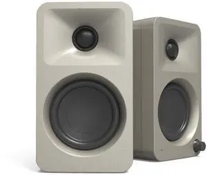 Kanto ORAME 100W Powered Reference Desktop Computer Speakers with Bluetooth 5.0 and USB-C Input | Bi-Amplified | 100 Hz Automatic Crossover | Reference Quality Sound | Pair | Moon