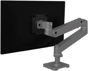 Ergotron - LX Pro Premium Monitor Arm, Single Monitor Desk Mount - fits Flat Curved Ultrawide Computer Monitors up to 34 Inches, 4 to 22 lbs, VESA 75x75mm or 100x100mm - Dark Grey
