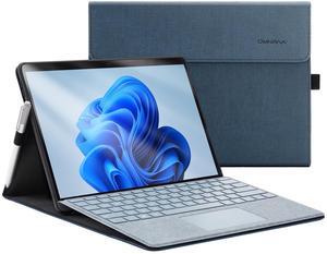 Omnpak Microsoft Surface Pro 8 Case,Multi-Angle Slim Lightweight Protective Cover with Stylus Pen Holder for 2021 Surface pro 8 13 Inch,Compatible with Type Cover Keyboard(Keyboard Not Included)
