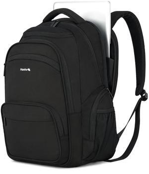 Hanke 18 Inch Travel Laptop Backpack for Women Men, Carry On Bags for Airplanes 18x14x8 Inches Travel Bag Personal Item Backpack with Luggage Strap