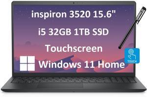 Dell Inspiron 15 3520 (2024) Business Laptop (15.6" FHD Touchscreen IPS, Intel Core i5-1155G7, 32GB RAM, 1TB SSD) Numeric Keypad, Narrow-Bezel, Webcam, Inspiron 3000, Win 11 Home S Mode, Carbon Black