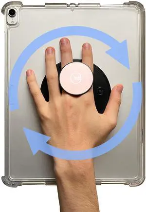 G-Hold® - Comfort Tablet Holder Works with Any Tablet, Tablet case, e-Reader, iPad - Universal, Ergonomic, Rotating, Folds Flat and Adjustable (Rose Gold)