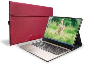 Honeymoon Case Cover for HP Pavilion 15-EHxxx/EGxxx Series,PU Leather Folio Stand Hard Shell Case for HP Pavilion 15t-eg000/15z-eh000 15.6 Inch,S022-15-Red