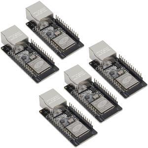 ACEIRMC WT32-ETH01 ESP32 Module Ethernet WiFi Bluetooth Development Board WT32-ETH01 Embedded Serial Port to Ethernet Converter Serial to WiFi Bluetooth MCU Module (5pcs)