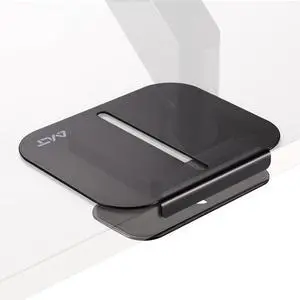 AVLT Adjustable Reinforcement Plate Bracket Mount for Fragile Tabletop - Supports Monitor Stand with C Clamp Or Grommet Installation - Black