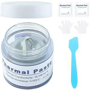 CPU Thermal Paste Kit 20g High Performance 18.2W/MK Thermal Compound for PS4/5 GPU Computer Assembly Chipset Cooling
