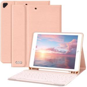 for iPad 9th Gen 2021 Case with Keyboard 10.2 inch, for iPad 8th Gen 2020/7th Gen 2019/Air 3/Pro 10.5 Keyboard Case, Detachable Wireless Bluetooth Keyboard with Pencil Holder for iPad 2021 9th