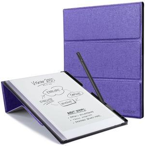 CoBak Case for Remarkable 2 -with Pen Holder and Multi-Angle Foldable Stand Feature -A Remarkable 2 Case with Pen Holder for The Remarkable 2 Paper Tablet***Fabric Purple