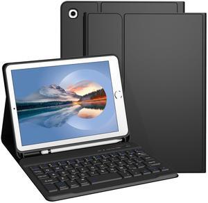 Divufus Keyboard Case for iPad Mini 5th & Mini 4th Generation 7.9 Inch [Magnetic Detachable Wireless Keyboard][Support 3 System] Flip Stand Case with Pencil Holder for iPad Mini 4/5, Black